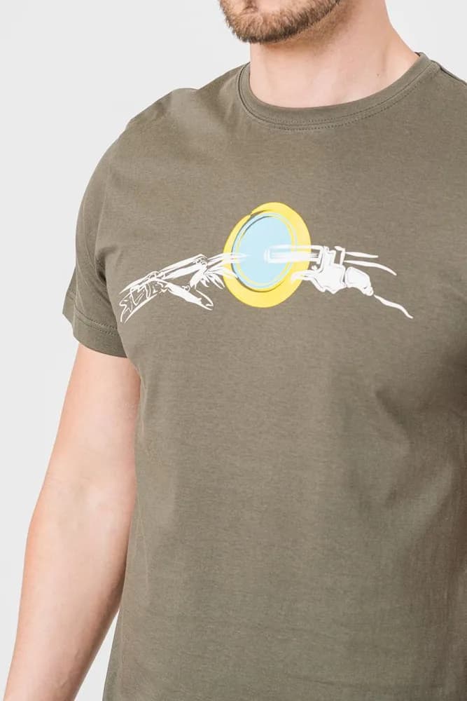TRICOU CASUAL MANA BICICLETA BARBATI CASTOR GRAY-XL — miniatură