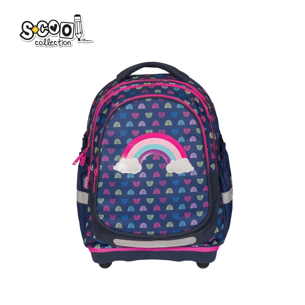 Ghiozdan anatomic, 38x39x19.5 cm, RAINBOW - S-COOL