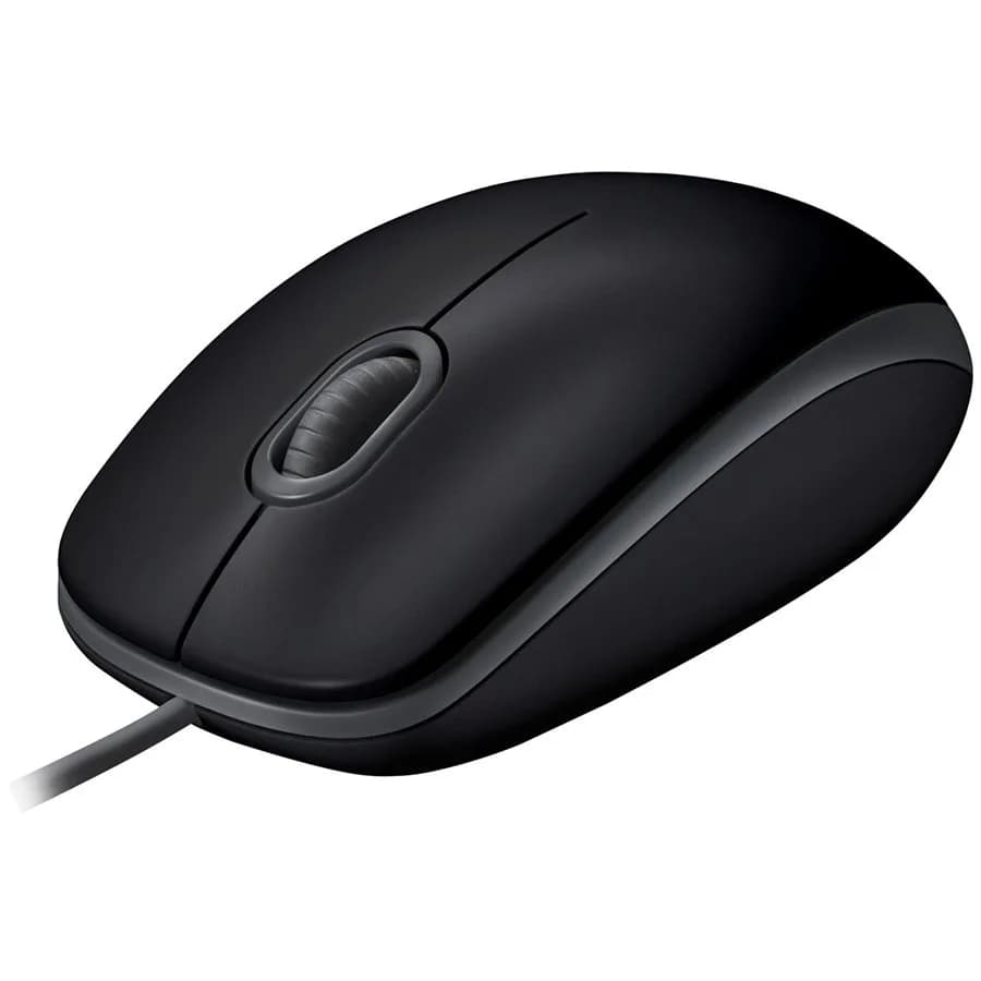 LOGITECH B110 Corded Mouse - SILENT - BLACK - USB - B2B, "910-005508"