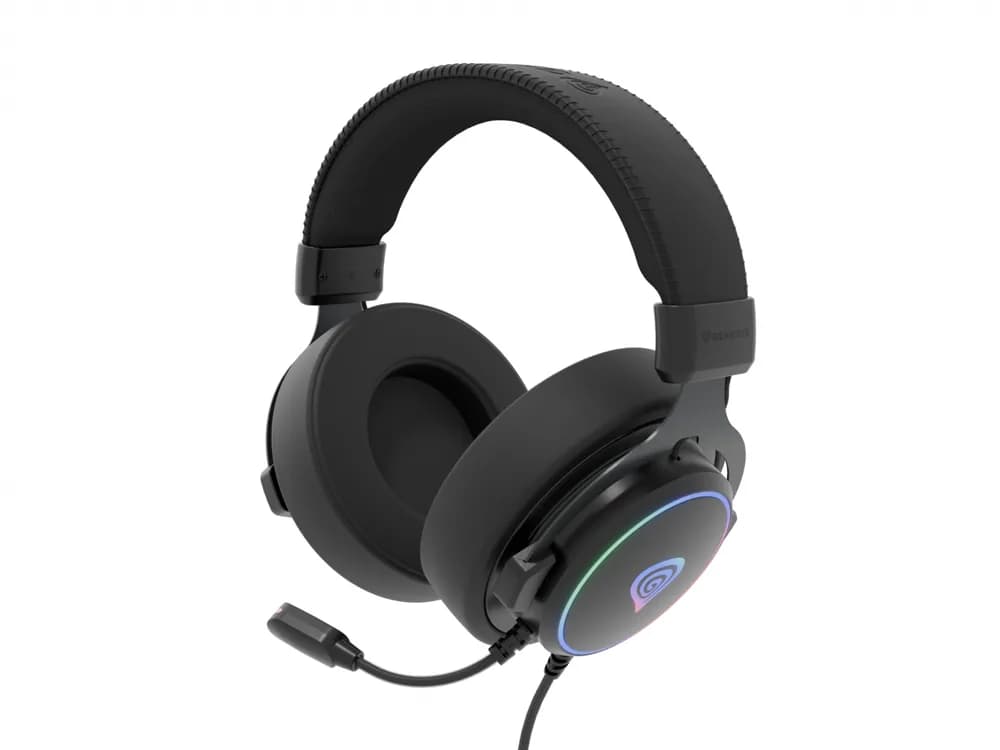 Casti Gaming Head-band GENESIS Neon 764, Wired, Negru — miniatură