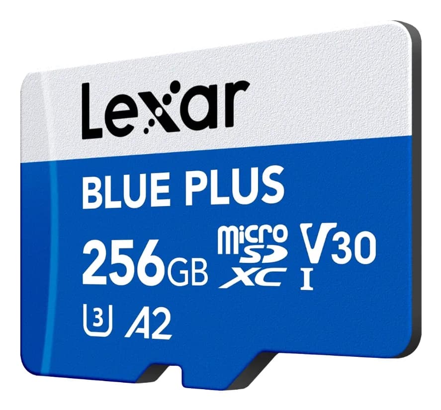 Card de memorie Lexar BLUE PLUS, microSDXC, 256GB, UHS-I, C10/A2/U3 (V30) + Adaptor SD "LMSBLPL256G-BNANG" — miniatură