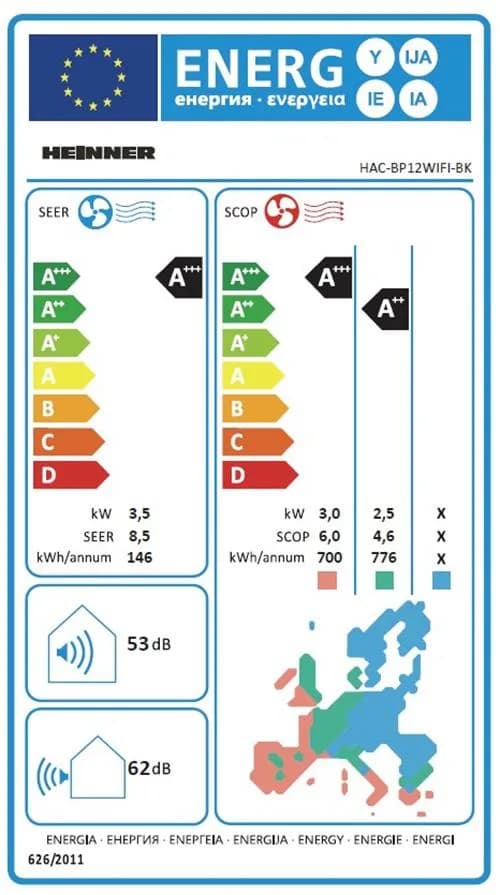 AER CONDITIONAT HEINNER HAC-BP12WIFI-BK — miniatură
