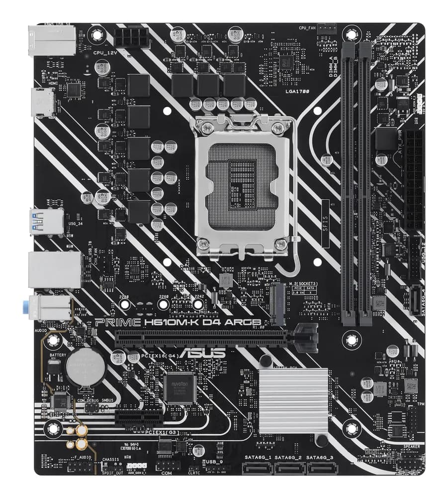 ASUS PRIME H610M-K D4 ARGB LGA1700 1xHDMI "PRIME H610M-K D4 ARGB" — miniatură