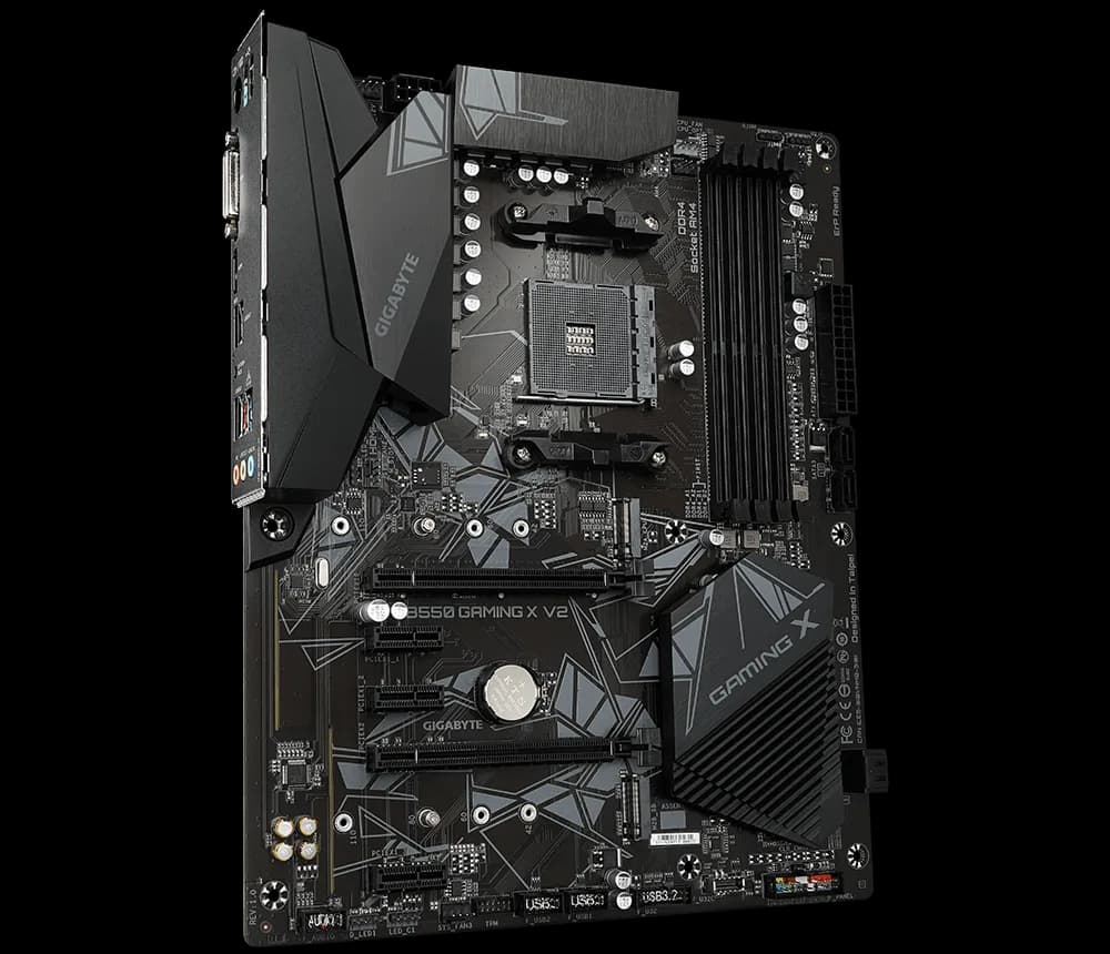 PLACA de BAZA Gigabyte "B550 GAMING X V2", skt AM4, ATX, AMD B550, 4 x DDR4, max. 128 GB, 4 x SATA, 2 x M.2, 7.1, "B550 GAMING X V2"