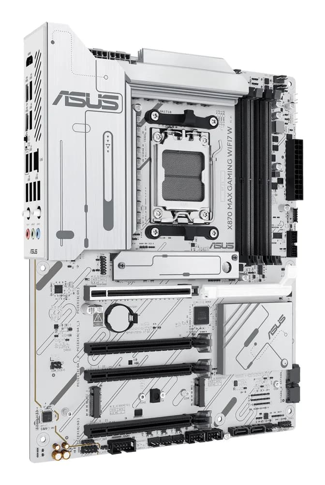 Placa de baza ASUS X870 MAX GAMING WIFI7 W, AMD X870, AM5, ATX, DDR5 "90MB1LZ0-M0EAY0" — miniatură