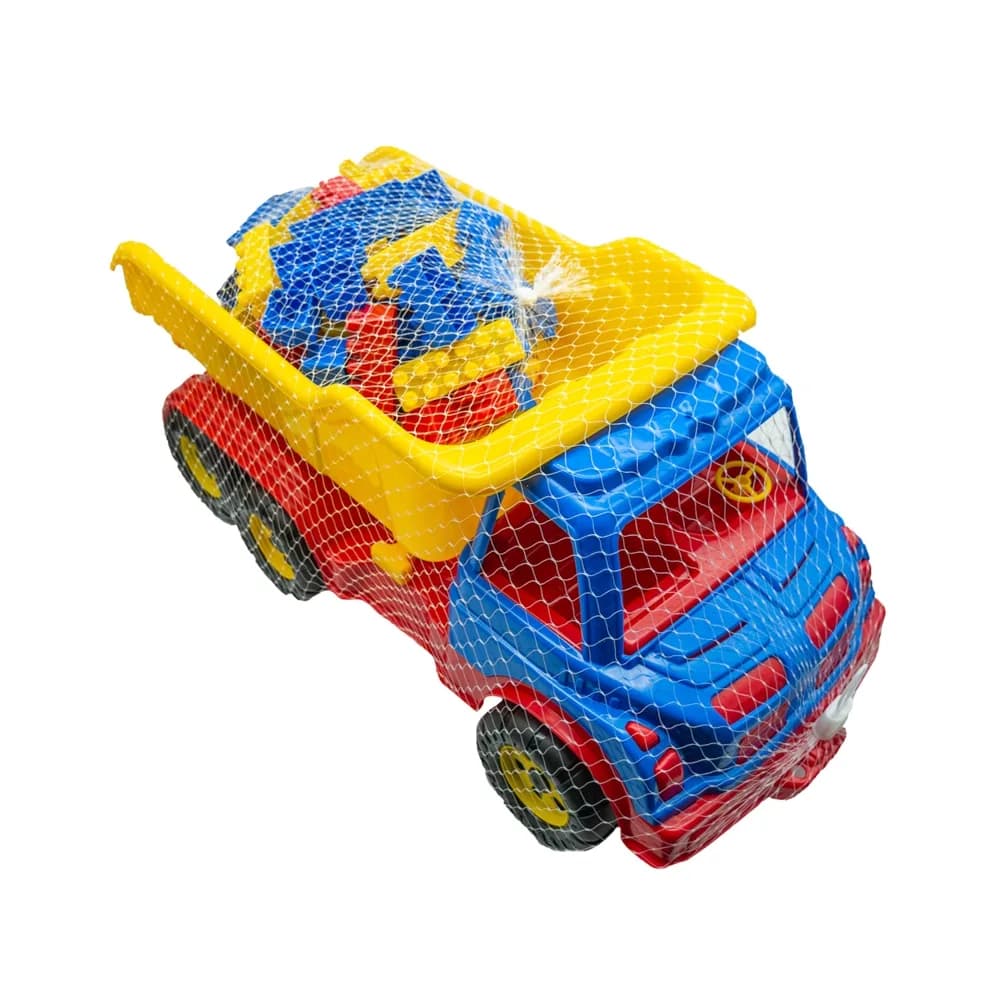 Camion plastic 60 cm + 80 cuburi - ROBENTOYS — miniatură