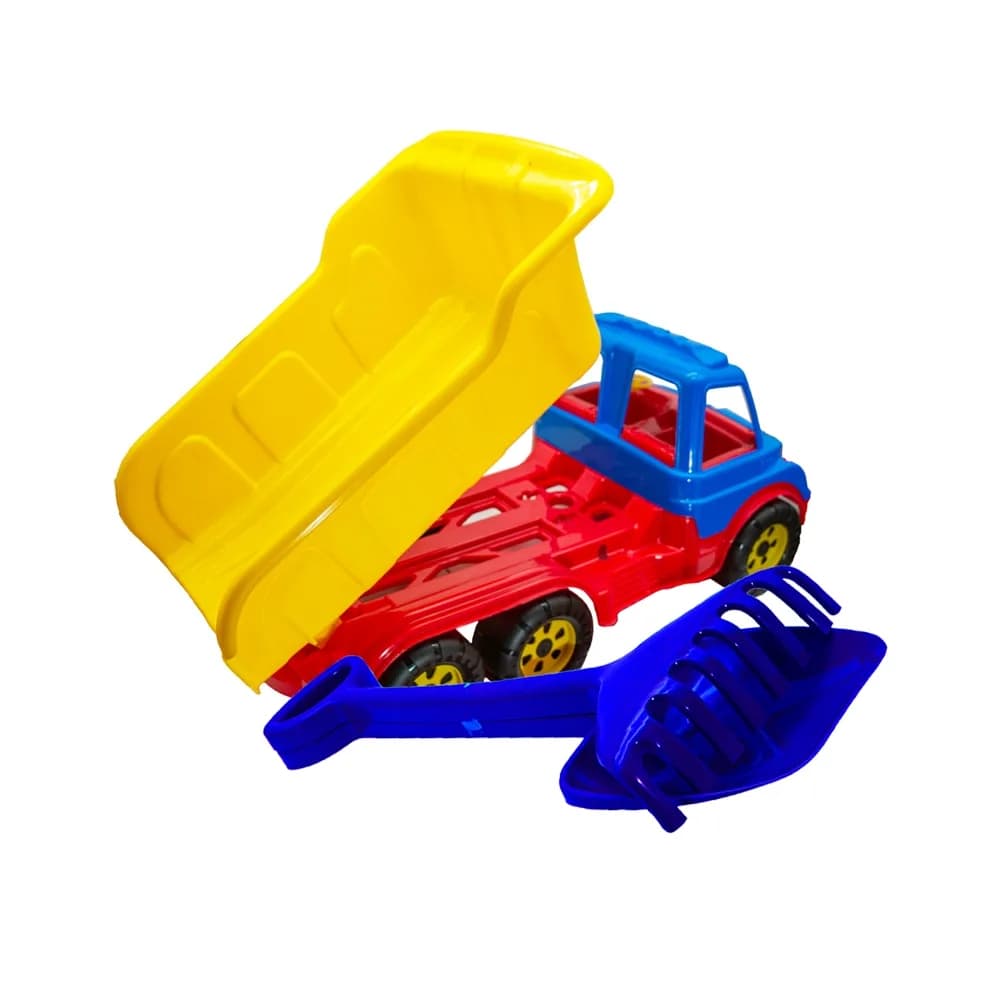 Camion 60 cm, cu lopata + grebla - ROBENTOYS — miniatură