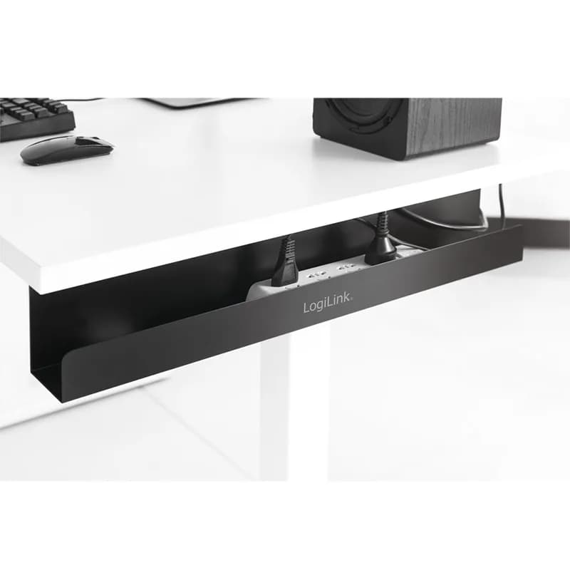 ORGANIZATOR cabluri LOGILINK, pentru gestionare cabluri, din otel, black, "KAB0070" — miniatură