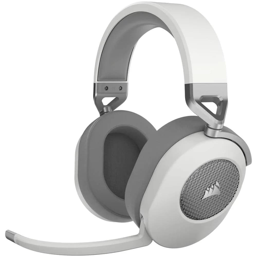 Casti Gaming Head-band Corsair HS65, Wireless, Alb — miniatură