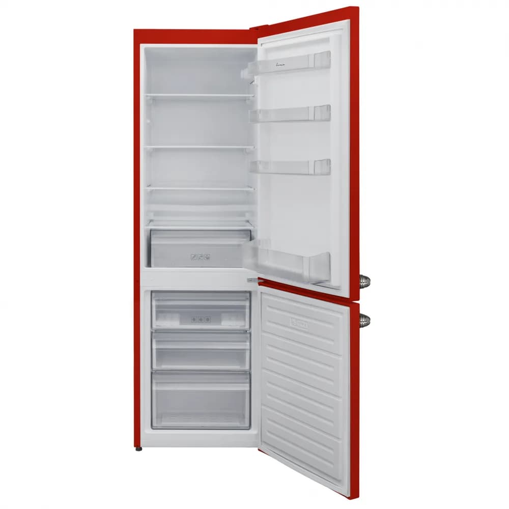 Combina frigorifica FRAM FC-VRL2681RDE++, 268 l, Clasa E, Rosu — miniatură