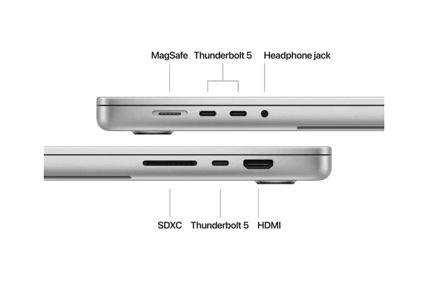 MacBook Pro 16.2"/Apple M4 Pro (CPU 14-core, GPU 20-core, Neural Engine16-core)/24GB/1TB - Silver - INT KB (cto from MX2T3RO/A) — miniatură