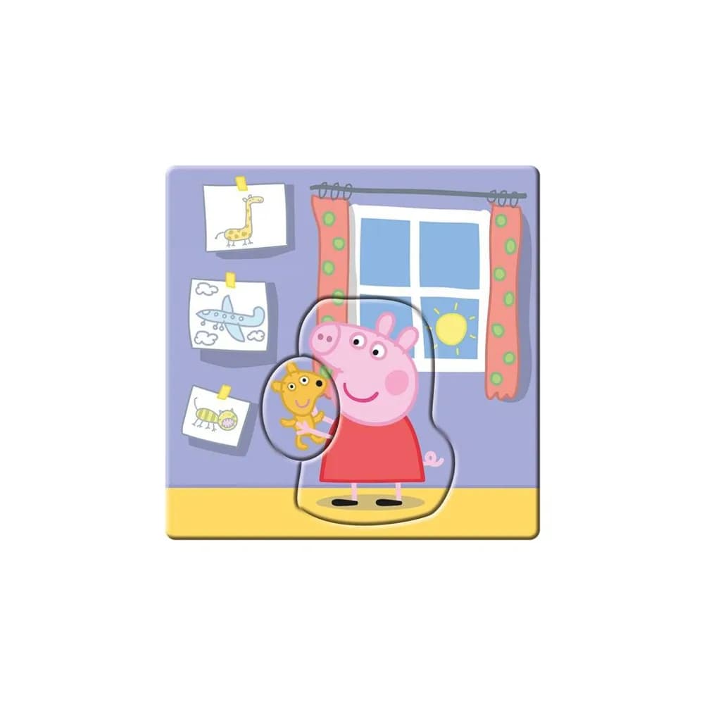 Puzzle 3 in 1, Peppa Pig - DINO TOYS — miniatură