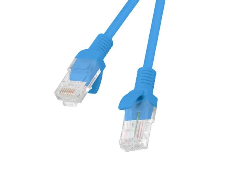 PATCHCORD CAT.6 UTP 0.5M BLUE FLUKE PASSED LANBERG