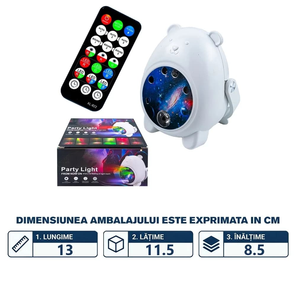 Proiector cu bluetooth si boxe — miniatură