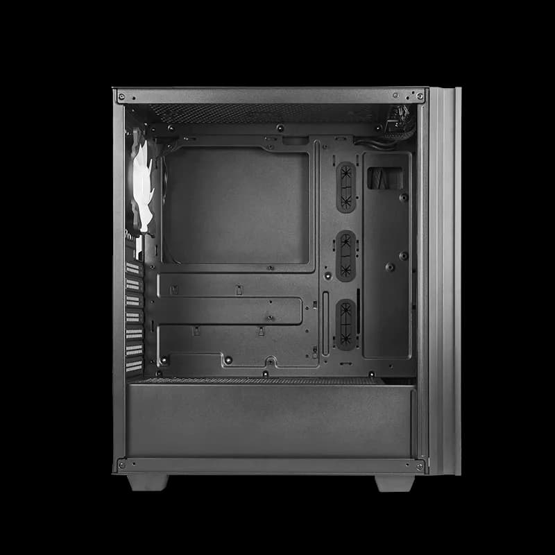 CARCASA Chieftec "HUNTER 2", Middle Tower,ATX fara sursa, sticla securizata,4xfan ARGB,USB 3.2 gen 1x1,USB Type-Cx1, ack 3.5mm,mesh pt. filtrare praf,HUB, fan ctr, "GS-02B-OP" — miniatură