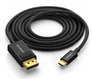 CABLU video Ugreen, "MM139" USB Type-C (T) la DisplayPort (T), 1.5m, rezolutie maxima 4K UHD (3840 x 2160) la 60 Hz, negru, "50994" - 6957303859948 — miniatură