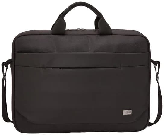 GEANTA CASE LOGIC, pt. notebook de max. 17.3 inch, 1 compartiment, buzunar frontal x 2, waterproof, poliester, negru, "ADVA-117 BLACK"/3204204 — miniatură