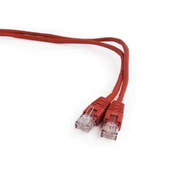 PATCH CORD UTP GEMBIRD Cat5e, cupru-aluminiu, 0.25 m, rosu, AWG26, "PP12-0.25M/R"