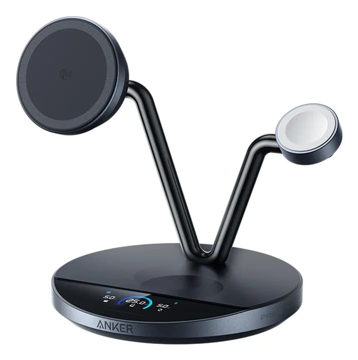 Alimentator retea Anker "Prime",Wireless Charging Station,3-in-1, MagGo, AirCool, Dock Stand, Negru "B25X7G11"-0194644268039