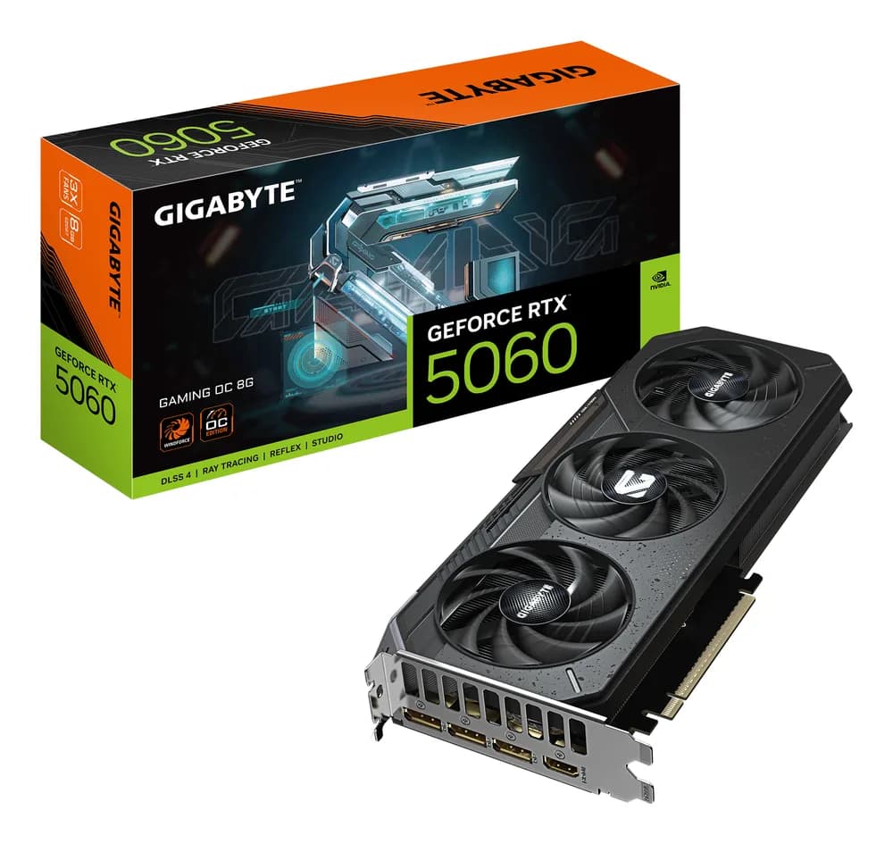GIGABYTE GeForce RTX 5060 GAMING OC 8G, GDDR7, 128 bit, Negru "N5060GAMING OC-8GD"