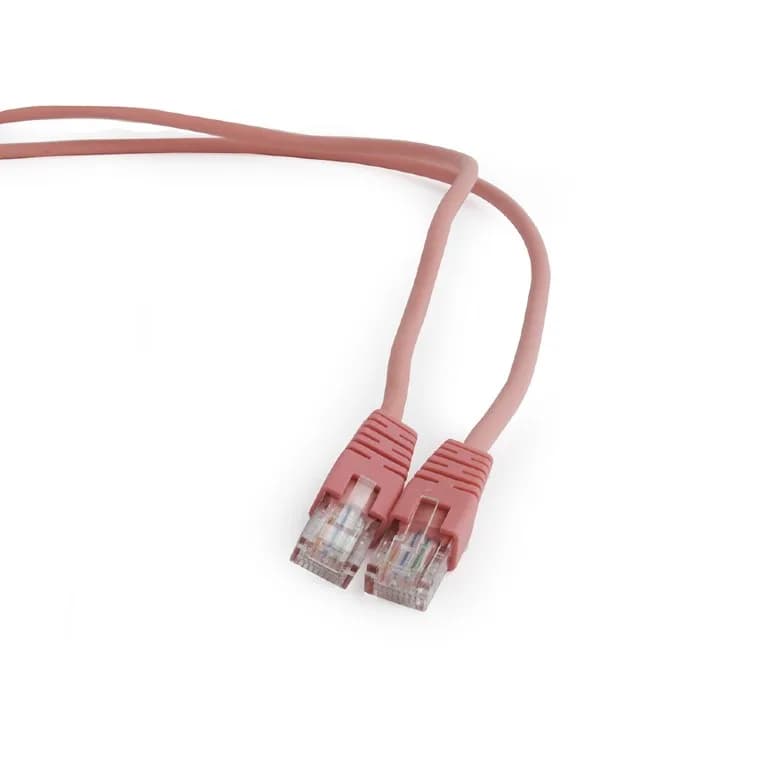 PATCH CORD UTP GEMBIRD Cat5e, cupru-aluminiu, 0.5 m, roz, AWG26, "PP12-0.5M/RO"