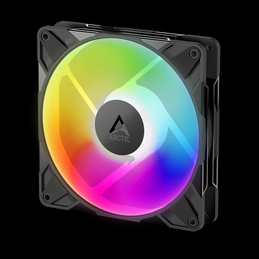 Set 3 ventilatoare Arctic "P14 Pro A-RGB - 3 Pack", 140mm, 600 - 3000 RPM, FDB, 110 cfm, 4-Pin Fan Plug + 4-Pin Socket, lungime cablu 400 mm + 80 mm Daisy-Chain, negru, "ACFAN00320A" - 4895265000447 — miniatură