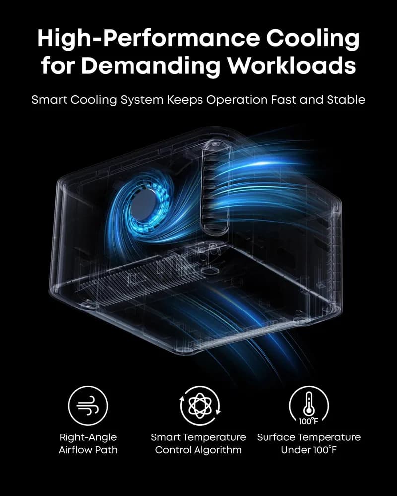 DOCKING Station Anker 14-in-1, porturi: 1xThunderbolt 5 up 140W, 2xThunderbolt 5 downs 15W, 3xUSB-A 10Gbps, 2xUSB-C max 45W, 1xHDMI, 1xDisplay port, 1xRJ-45 2.5Gbps, 1xSD/TF, conect USB-C, gri "A83B53A1" ( - 0194644291839 — miniatură