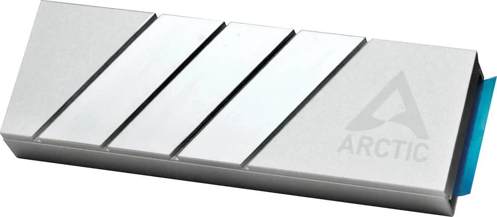 Cooler pasiv pentru SSD Arctic "M2 Pro", 2x thermal pad inclus, Aluminiu, compatibil SSD M.2, argintiu, "ACOTH00002A"
