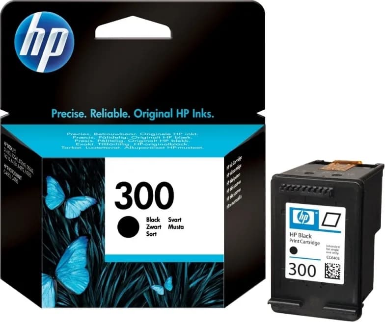 Cartus Cerneala Original HP Black, nr.300, pentru DJ D2530|2560|2660|5560|F2420|2480|4280|PS C4680|4780, "CC640EE"