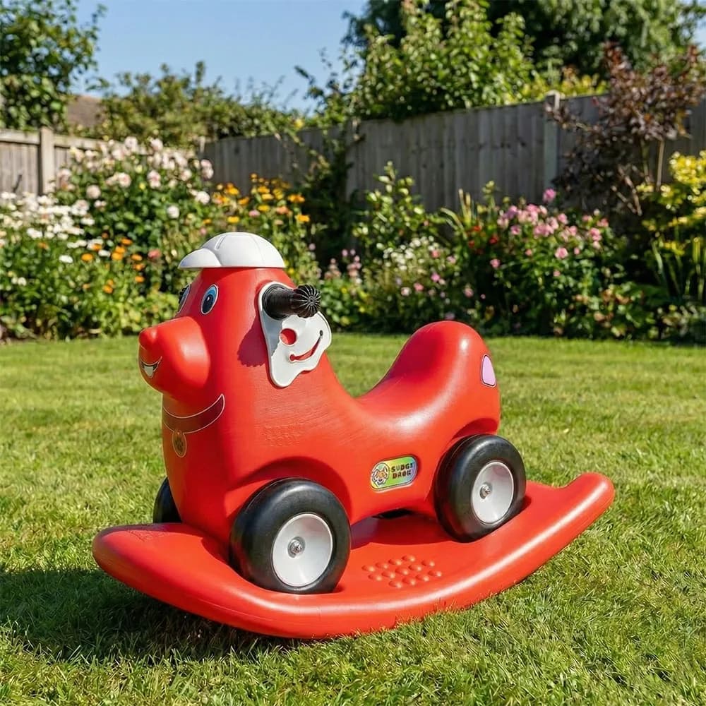 Catel balansoar 2 in 1, rosu - ROBENTOYS — miniatură
