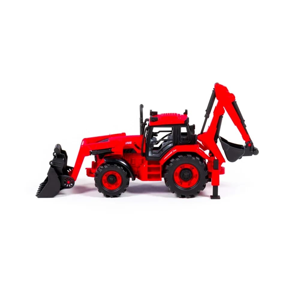 Tractor-excavator cu incarcator, 31x15x14.5 cm, Polesie — miniatură