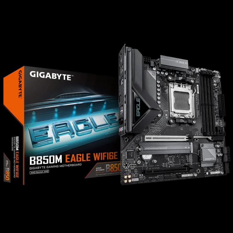 Placa de baza Gigabyte B850M EAGLE WIFI6E, Socket AM5, DDR5, Micro-ATX