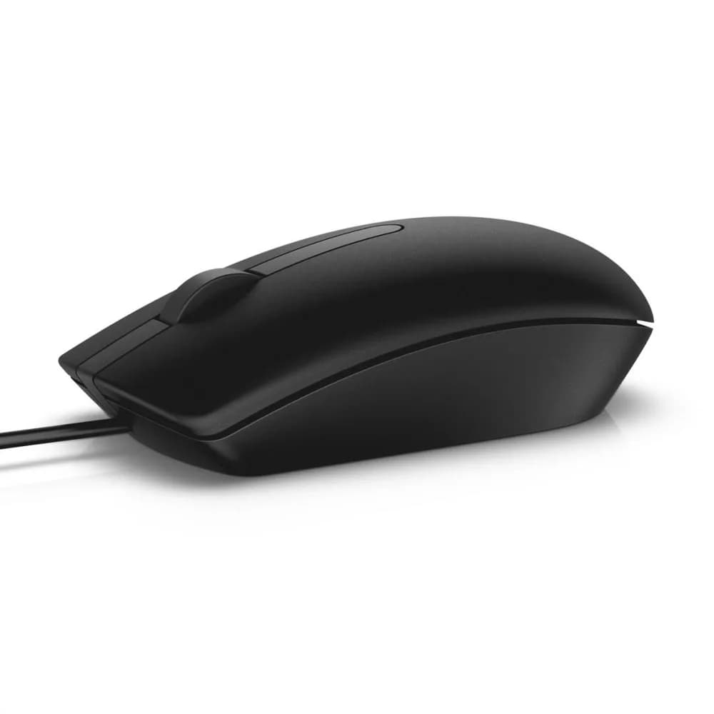 MOUSE DELL, "MS116", PC sau NB, cu fir, USB, optic, 1000 dpi, butoane/scroll 3/1, negru, "570-AAIR" — miniatură