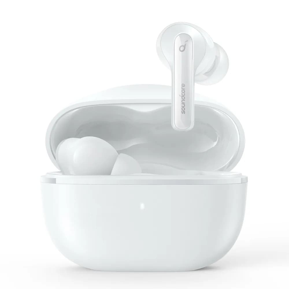 Casti TWS Anker "Soundcore Note 3i", tip butoni, utilizare multimedia, Bluetooth 5.2, 4 x mic, durata baterie pana la 36 ore, Noise cancelling, alb, "A3983G22" - 0194644131791