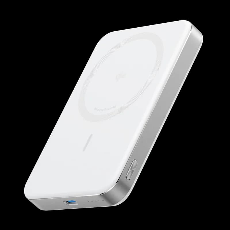 Acumulator extern magnetic wireless Anker MagGo, 10000 mAh, Ultra-Slim, Qi2 15W, alb