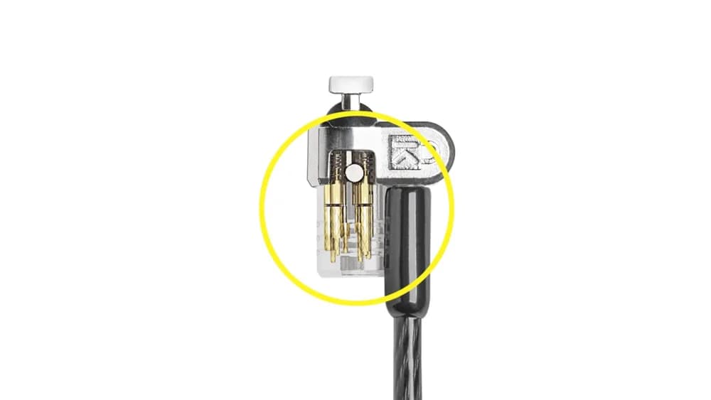 CABLU securitate KENSINGTON pt. notebook slot standard,cheie standard,conectare directa,1.8m, cablu otel ultra-carbon,permite pivotare si rotire, "MicroSaver 2.0" "K65020EU" — miniatură