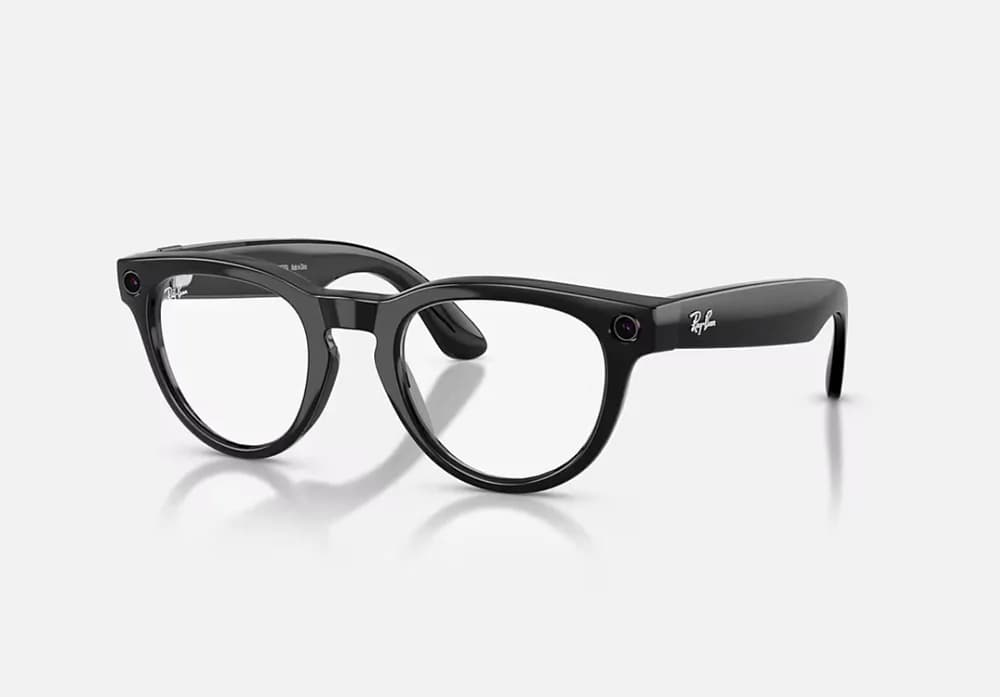 RayBan Meta HEADLINER LowBridgeFit Shinny Black - Sapphire Transitions® Gen2