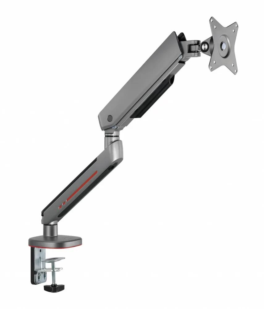 Brat pentru monitor, Material: Oțel, Aluminiu, Plastic, Suprafață finisaj : acoperire cu Pulbere, Culoare: Alb Texturat Fin, Gri Spațial, Dimensiune compatibila ecran: 27"-45", tehnologie arc, Greutate maxima (pe ecran): 5~14 kg, Greutate maxima pentru ecran curbat (pe ecran): 5~12 kg — miniatură