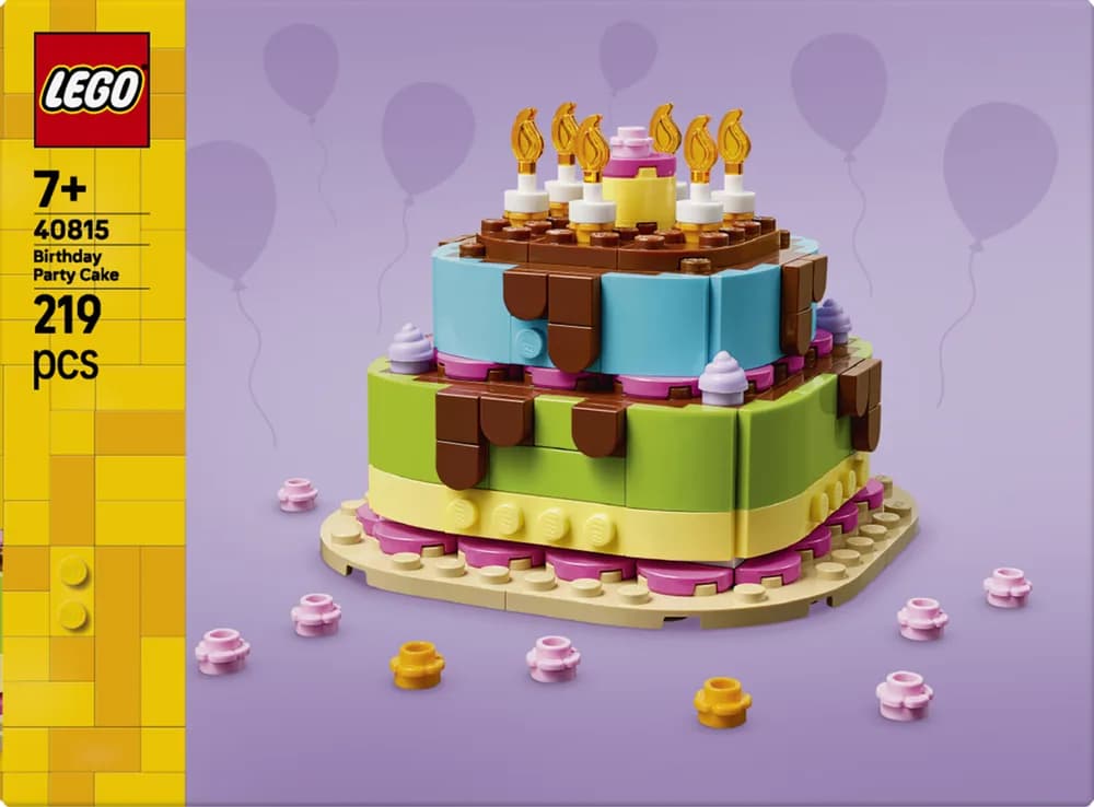 TORT PENTRU PETRECEREA DE ZI DE NASTERE LEGO40815 — miniatură