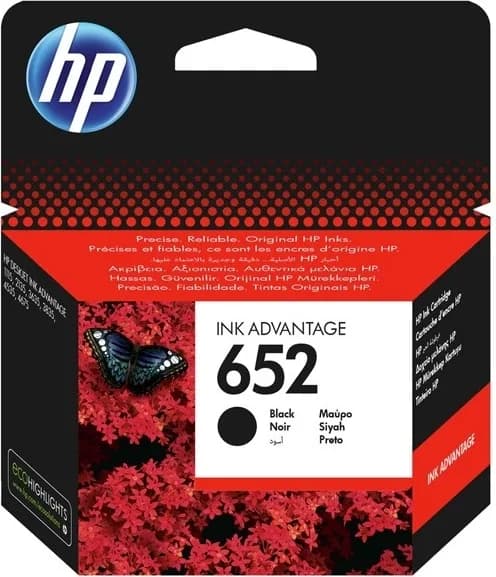 Cartus Cerneala Original HP Black, nr.652, pentru DESKJET 2135 AIO, "F6V25AE"