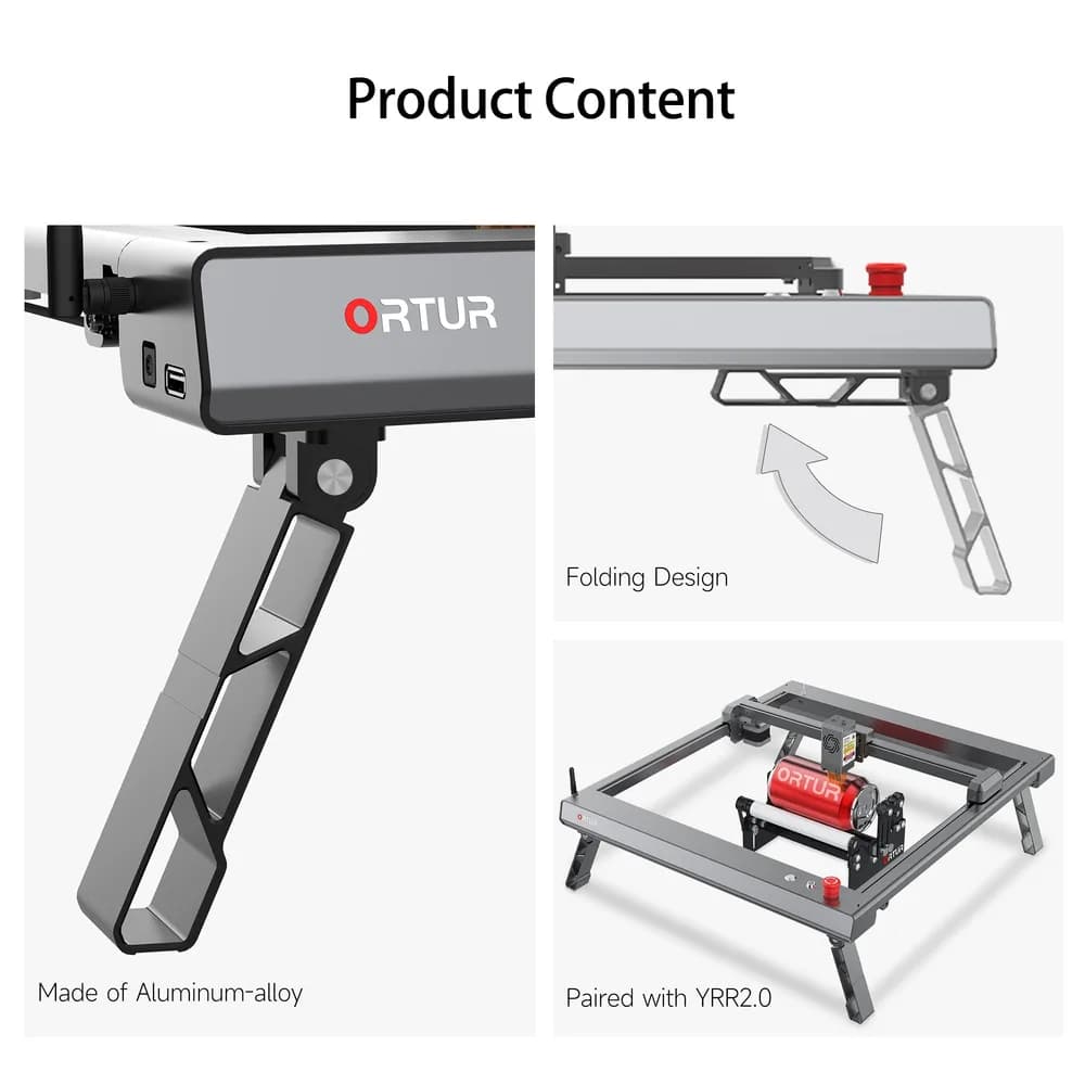 Accesoriu gravator laser Ortur Laser Master 3 Foldable Feet — miniatură