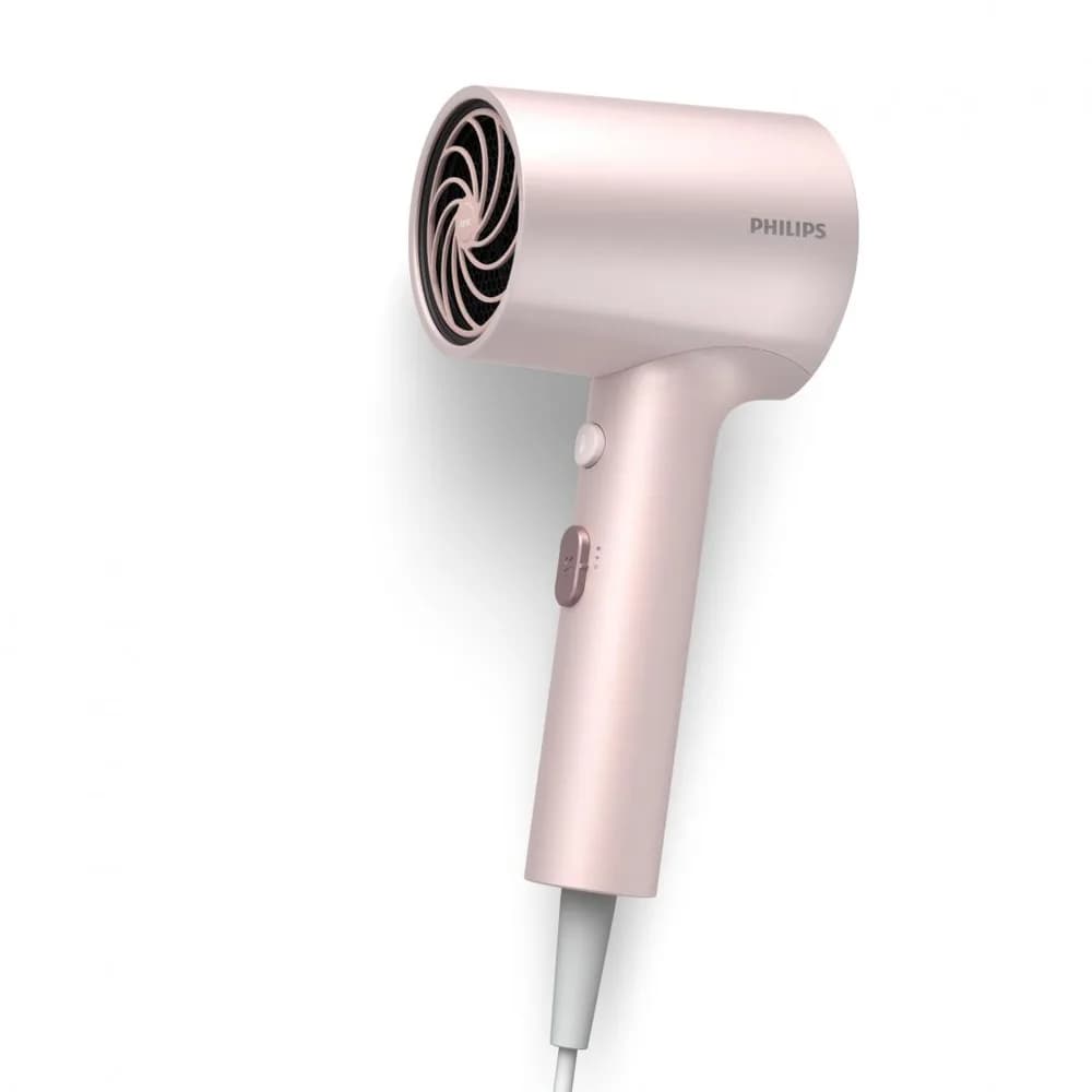 Uscator de par PHILIPS BHD321/50, 1600W, Ingrijire cu ioni, 2 setari de viteza, 2 setari de temperatura, Cap de coafare, Roz, L x A x I (mm) 85x113x295 — miniatură