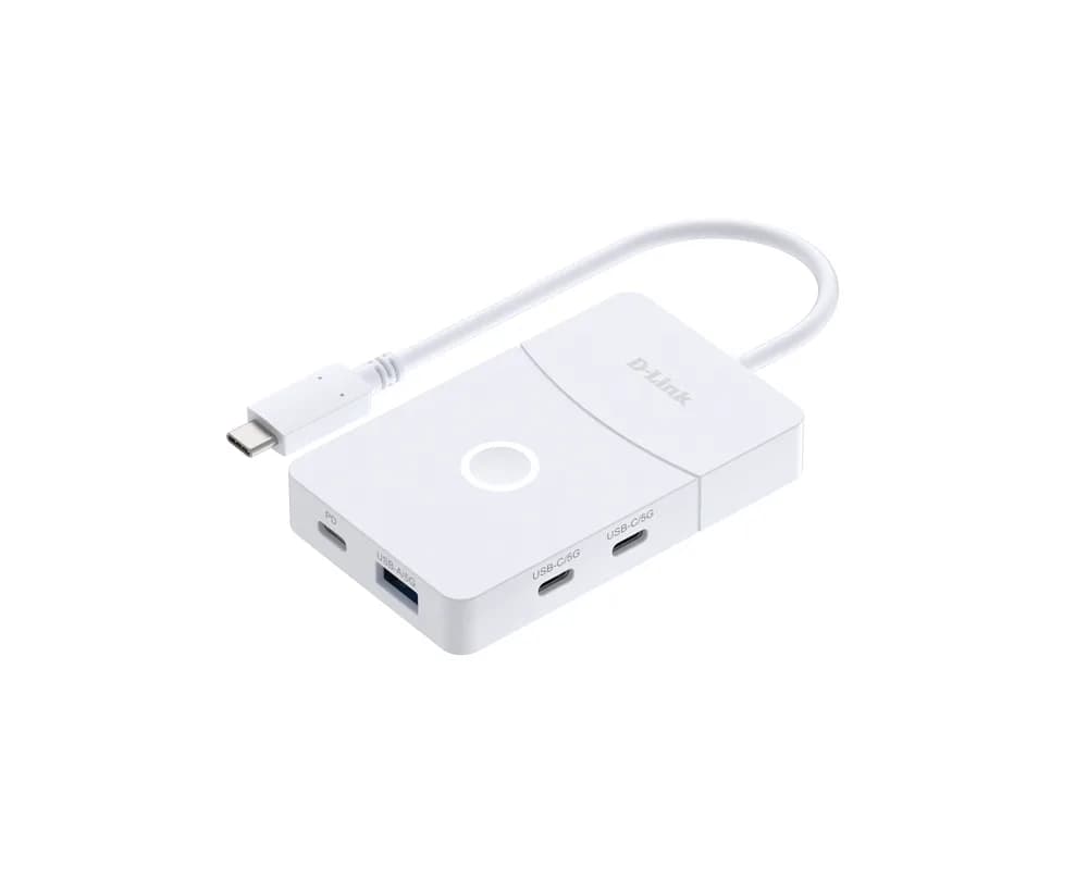 HUB extern D-LINK conectare PC USB Type-C, porturi: 1 x HDMI 1.2 wireless pana la 30m, 1 x USB 3.0 Type-A, 2 x USB 3.0 Type-C, 1 x wired HDMI 2.0 4K/60Hz, "DUP-501" — miniatură