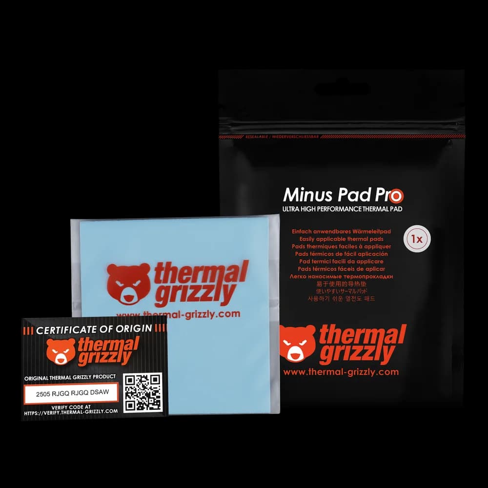 Thermal Grizzly Minus Pad Pro, 100x100x1.5 mm "TG-MP-P-100-100-15" — miniatură