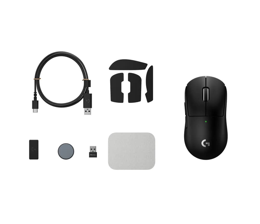 LOGITECH G PRO X SUPERLIGHT 2c compact wireless gaming mouse - BLACK - 2.4GHZ - EER2-933"910-007531" — miniatură