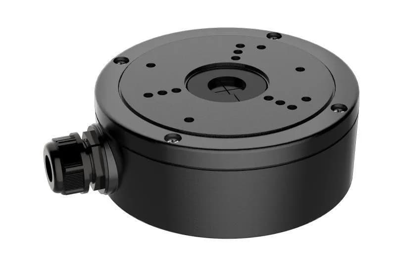Hikvision Junction box DS-1280ZJ-S/BK ideala pentru montarea camerelor dome/bullet si protejarea cablurilor de legaturi. Confectionata din metal si poate sustine pana la 4.5 kg, culoare alba, dimensiuni :137 mm × 54 mm × 171.5 mm, greutate : 0.66kg, culoare: negru.