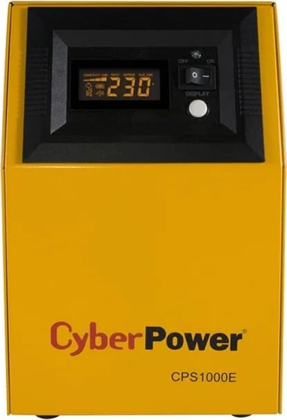 UPS CYBER POWER Inverter (pt. motoare, pompe etc.), Sinusoida Pura,1000VA/ 700W,AVR,2xsocket Shucko,display LCD, fara baterie, funct cu baterie de 12V, seria EPS, "CPS1000E"