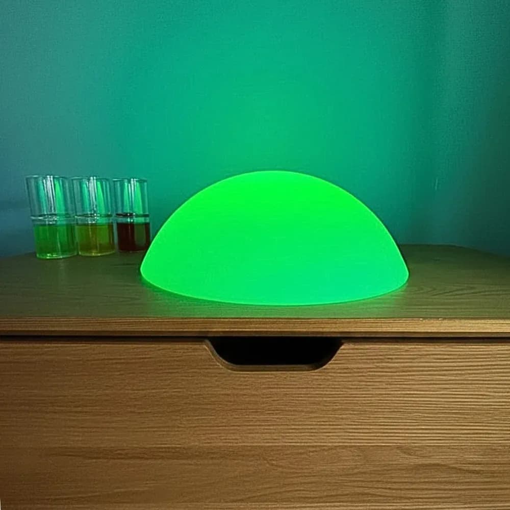 Pietricică plată luminoasă cu schimbare de culoare (piatră de pas) — miniatură