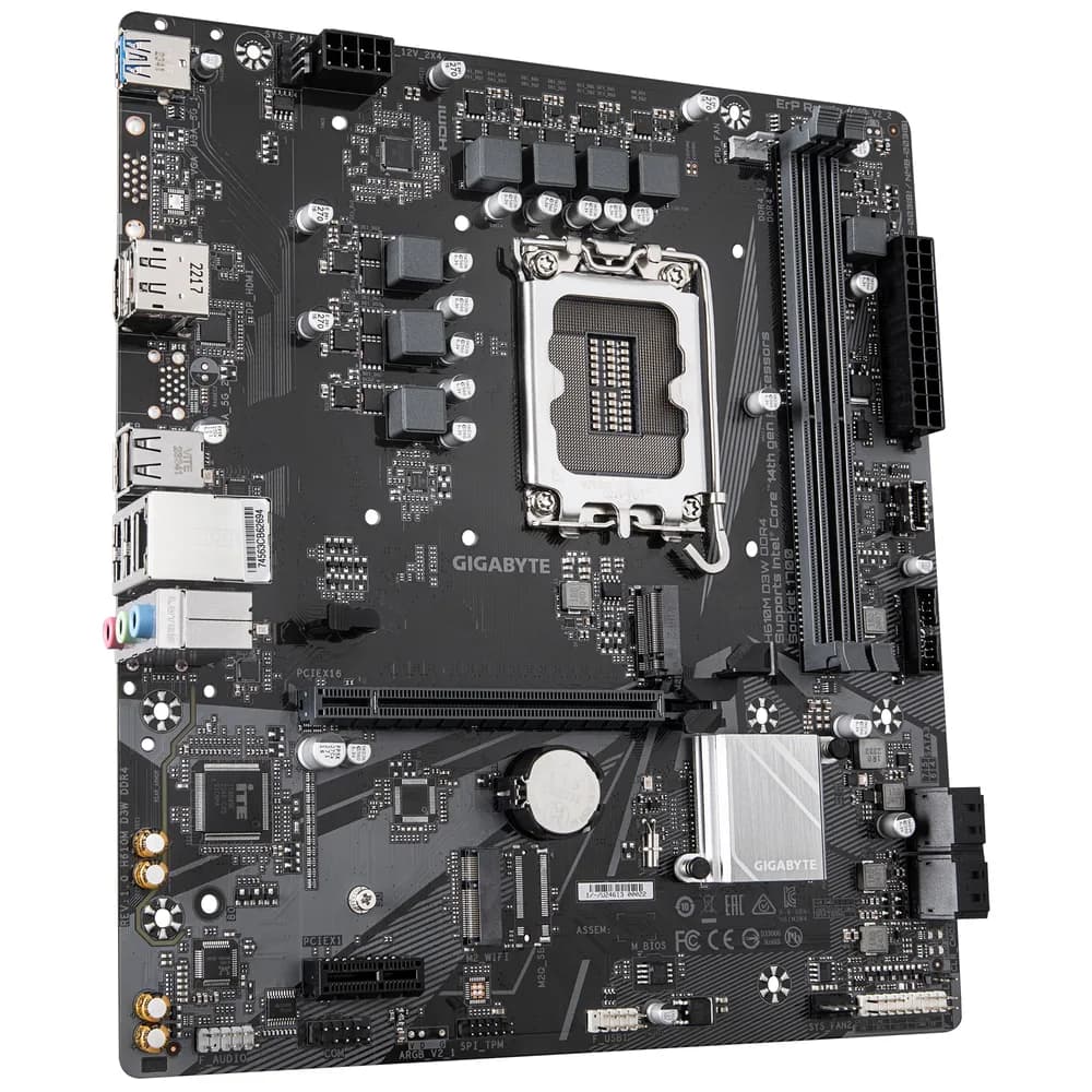 Placa de baza Gigabyte H610M D3W, Socket 1700, DDR4, Micro-ATX — miniatură