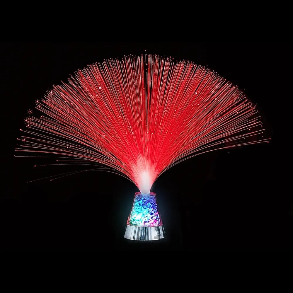 Lampă gheață cu fibră optică și telecomandă — miniatură